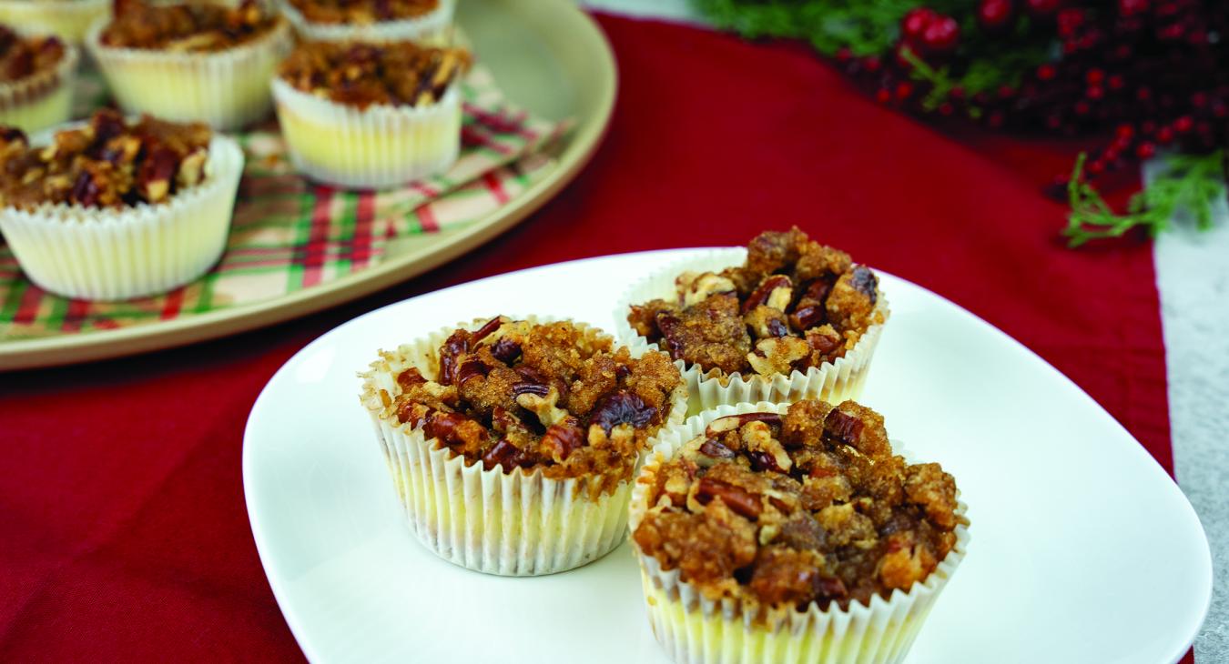Mini Pecan Cheesecakes