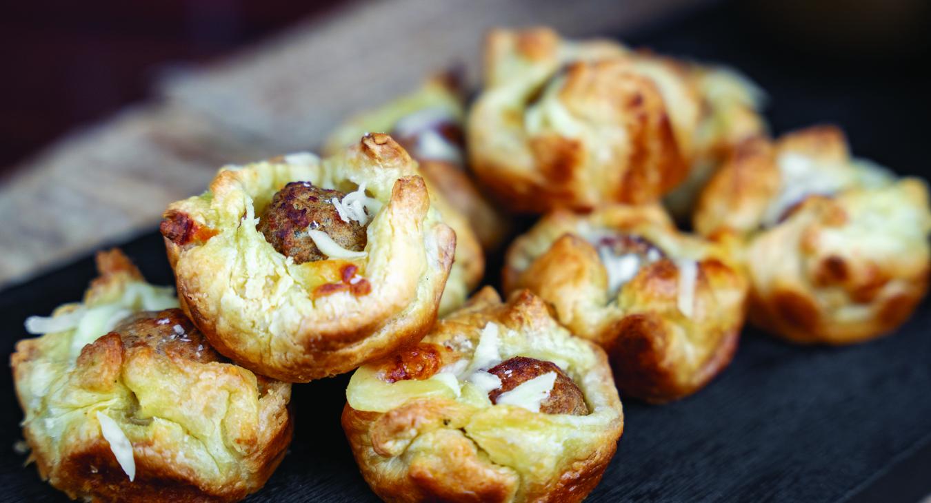 cheesy meatball bombs