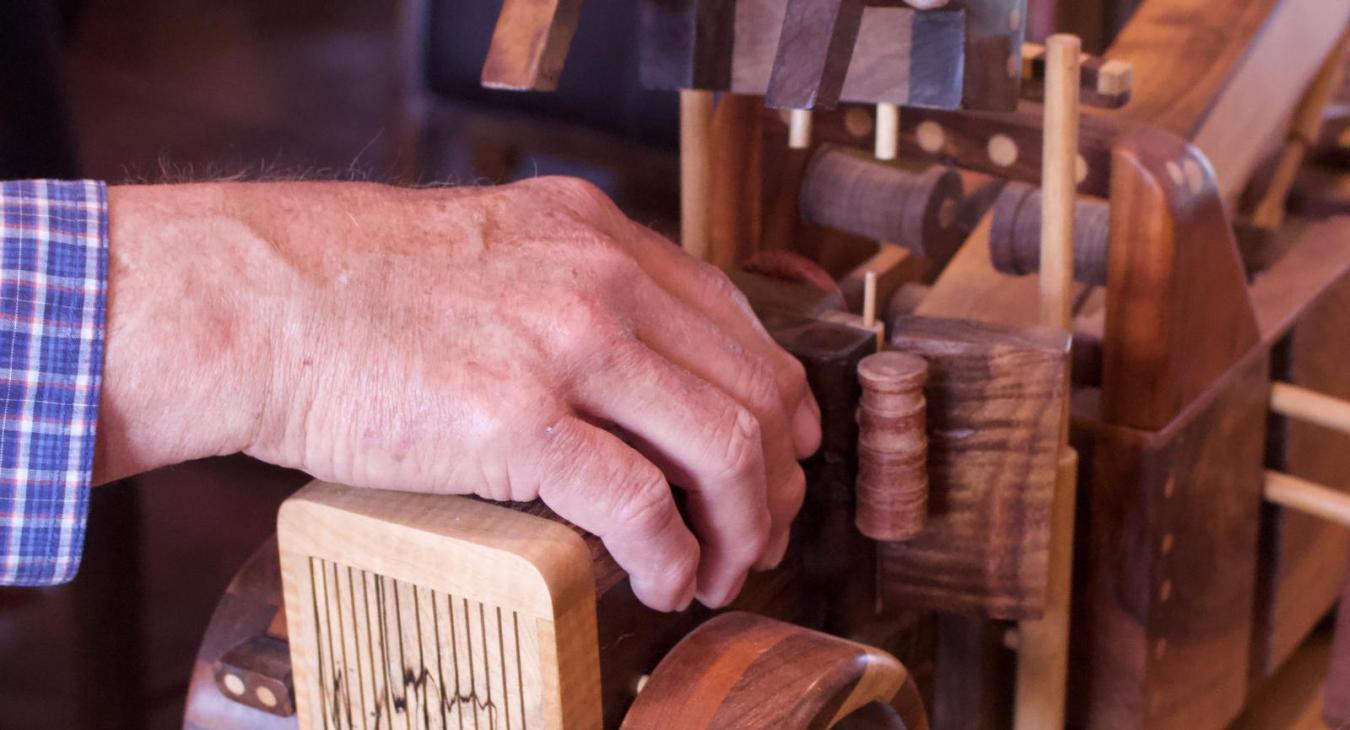 Clay Friis makes wood puzzles