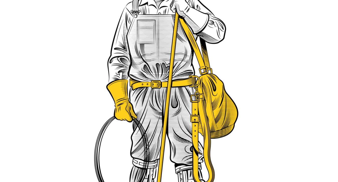 lineworker illustration