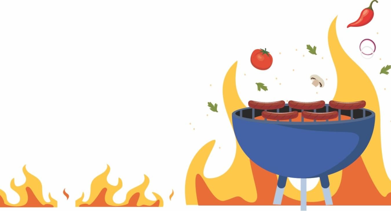 illustration of grill