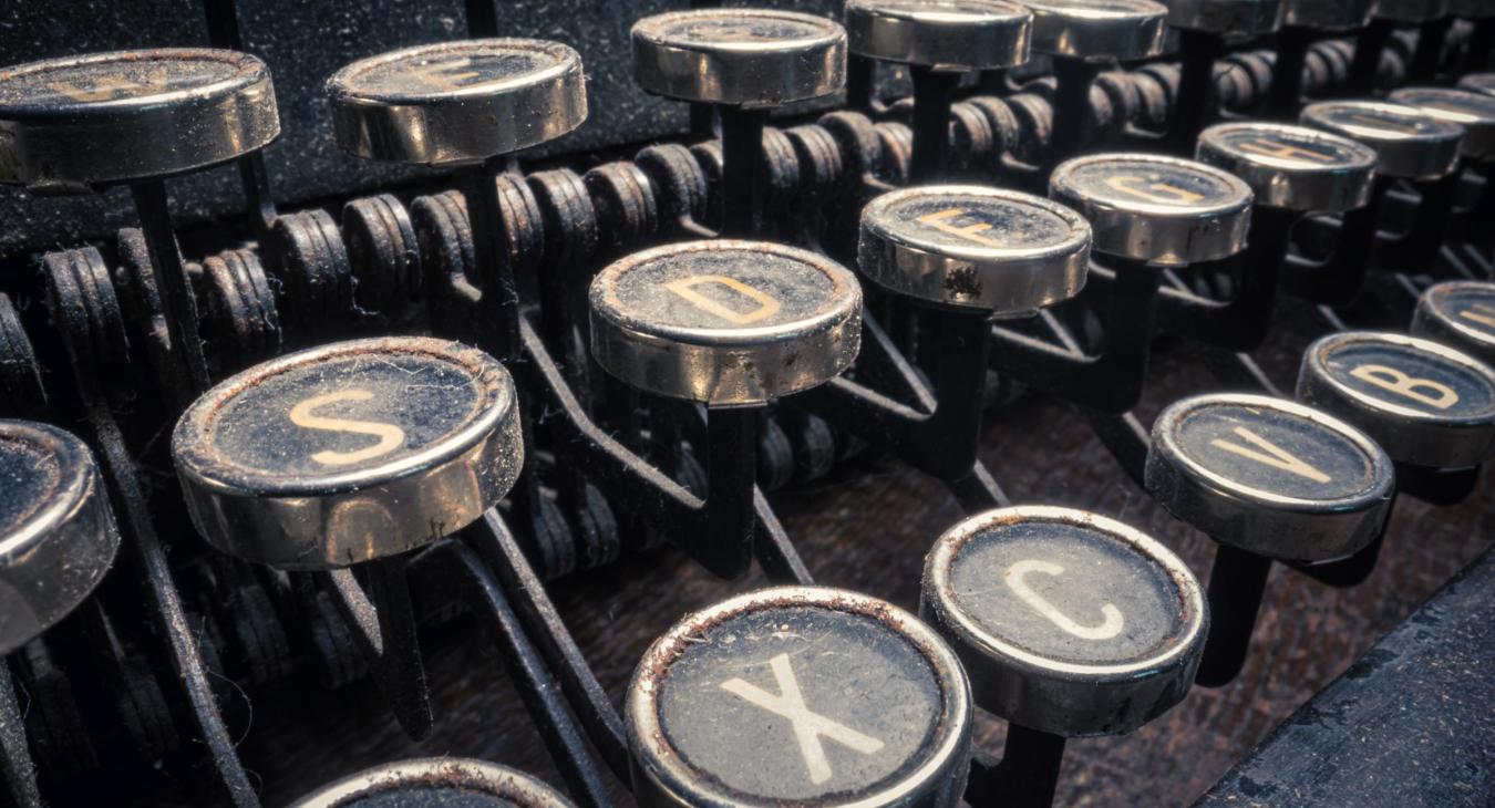 typewriter keys