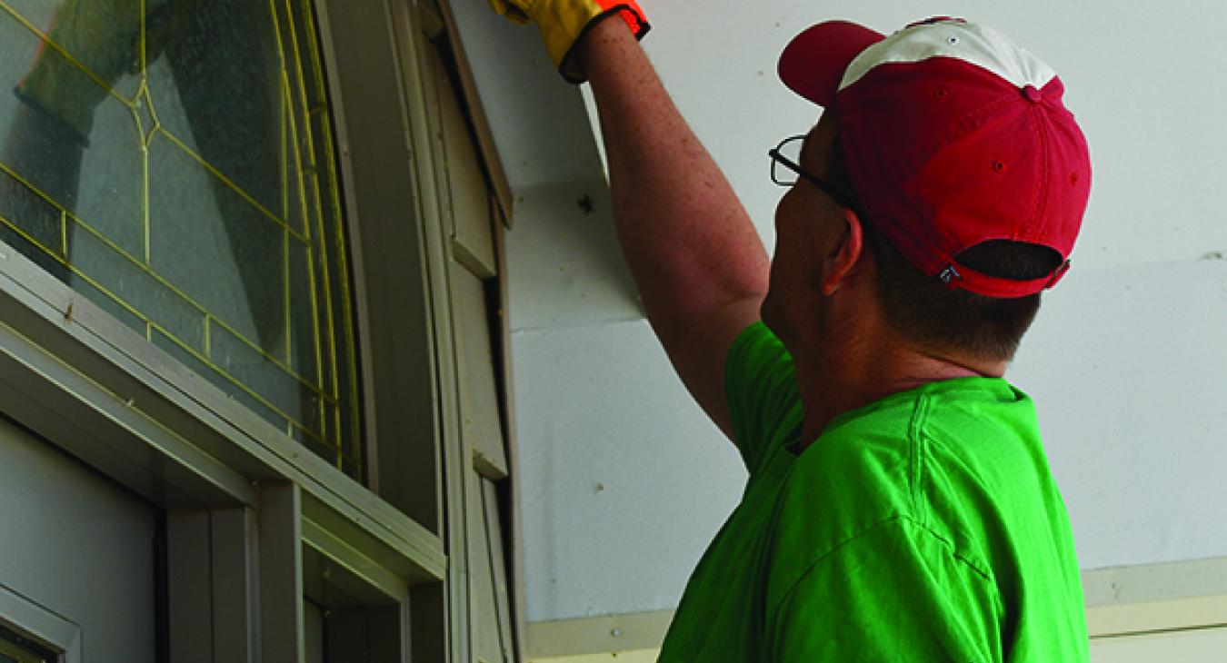 Caulking a Window